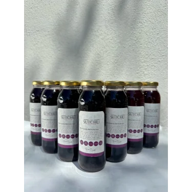 10 ADET X İlikli kemik suyuna Ekşi karadutlu meyve suyu (Doğal kolajenli meyve suyu) / 250 ml