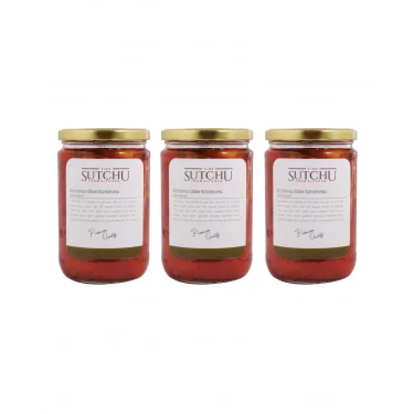 3 ADET X ODUN ATEŞİNDE KÖZ KAPYA KIRMIZI BİBER (TATLI) 660cc