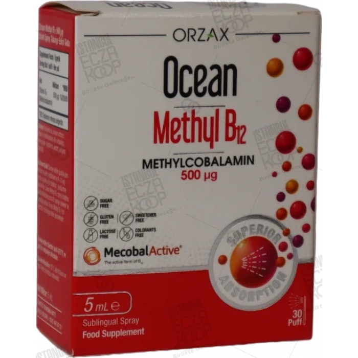 OCEAN METHYL B12 SPREY 500 mcg 5 ml şişe