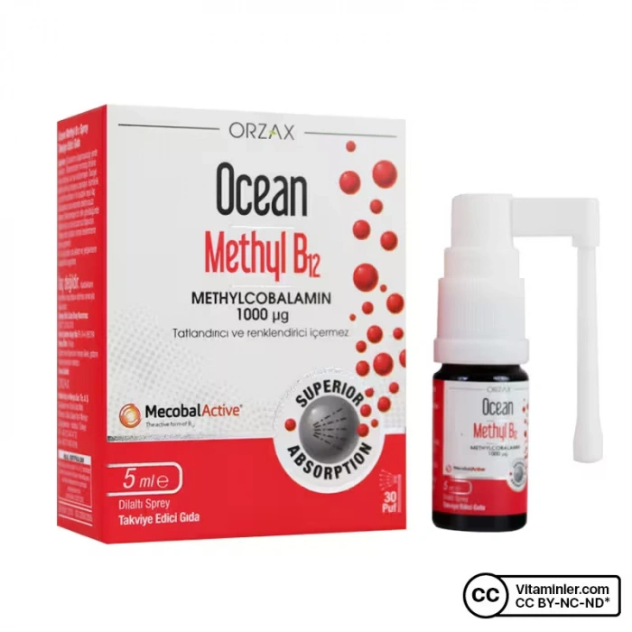 OCEAN METHYL B12 SPREY 1000 mcg 5 ml şişe