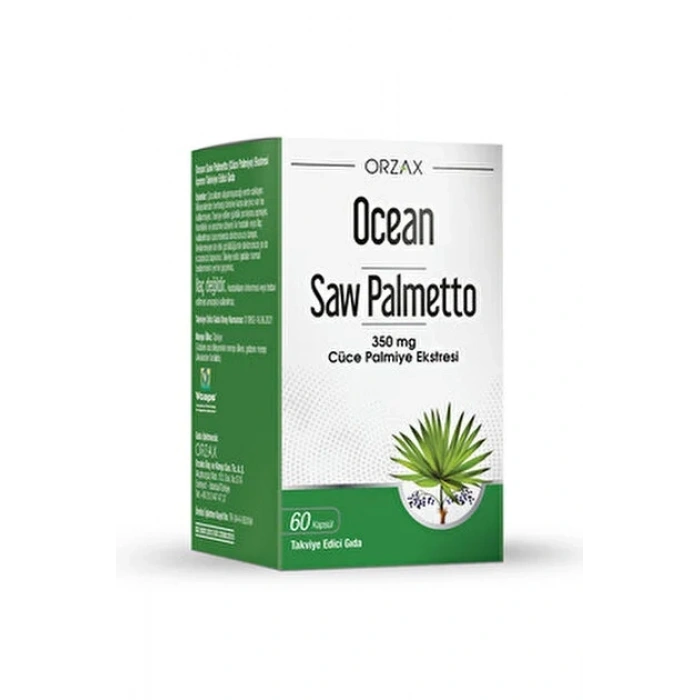 OCEAN SAW PALMETTO (CUCE PALMIYE) ICEREN TAKVIYE EDICI GIDA 350 mg 60 kapsül