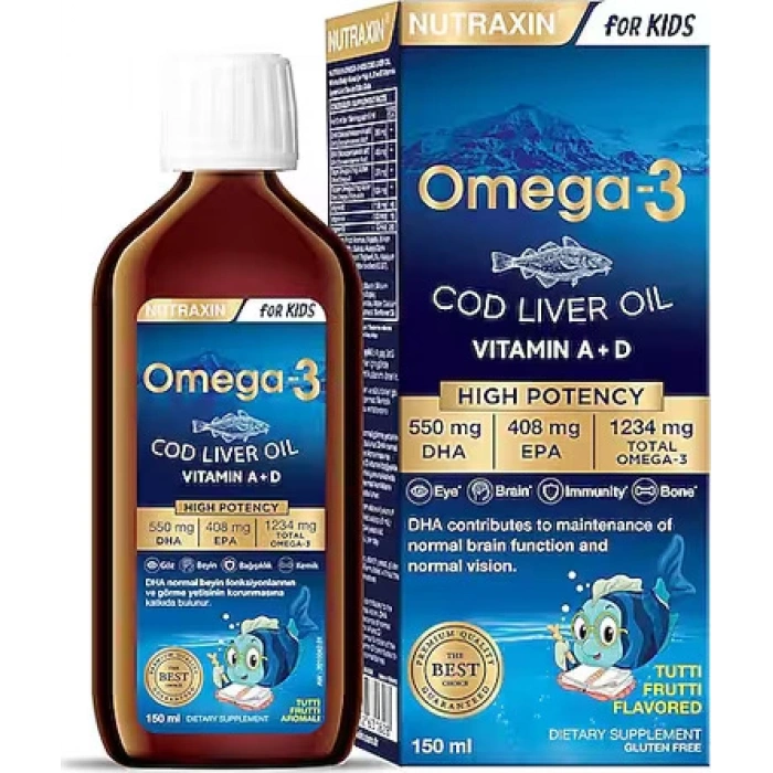NUTRAXIN OMEGA 3 FOR KIDS 150 ml şişe