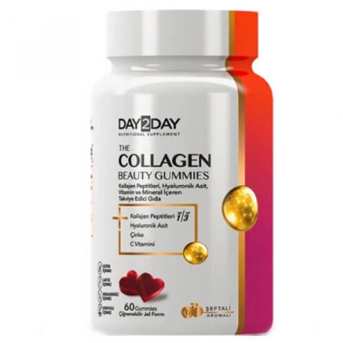 DAY2DAY THE COLLAGEN BEAUTY GUMMIES CIGNENEBILIR JEL 60 jel