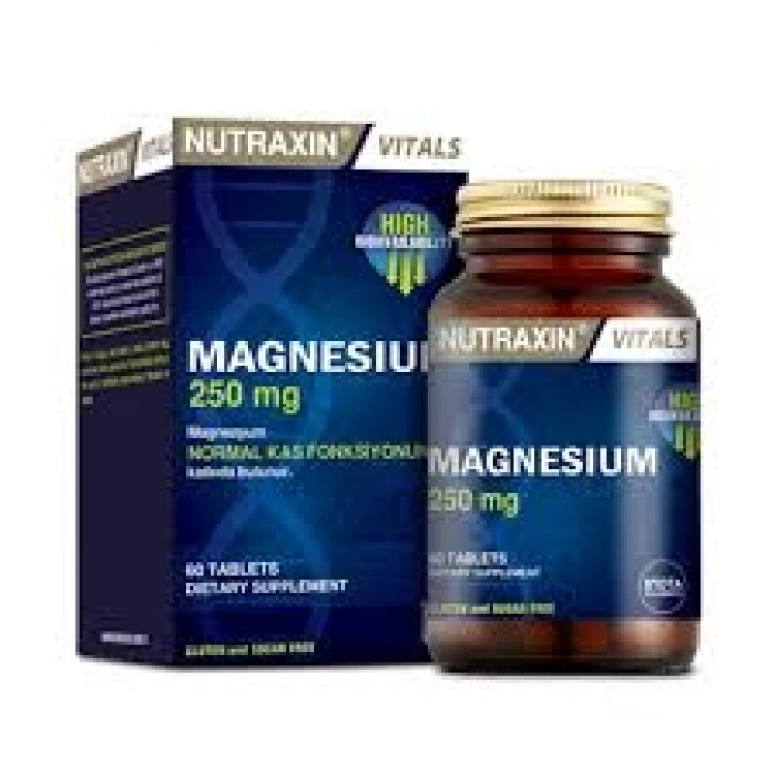 NUTRAXIN MAGNESIUM TAKVIYE EDICI GIDA TABLET 250 mg 60 tablet