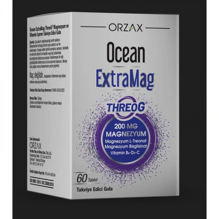 OCEAN EXTRAMAG THREOG TABLET 200 mg 60 tablet