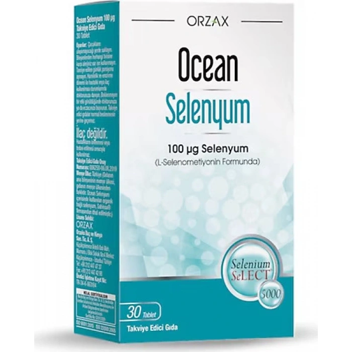 OCEAN SELENYUM TAKVIYE EDICI GIDA 100 mcg 30 tablet