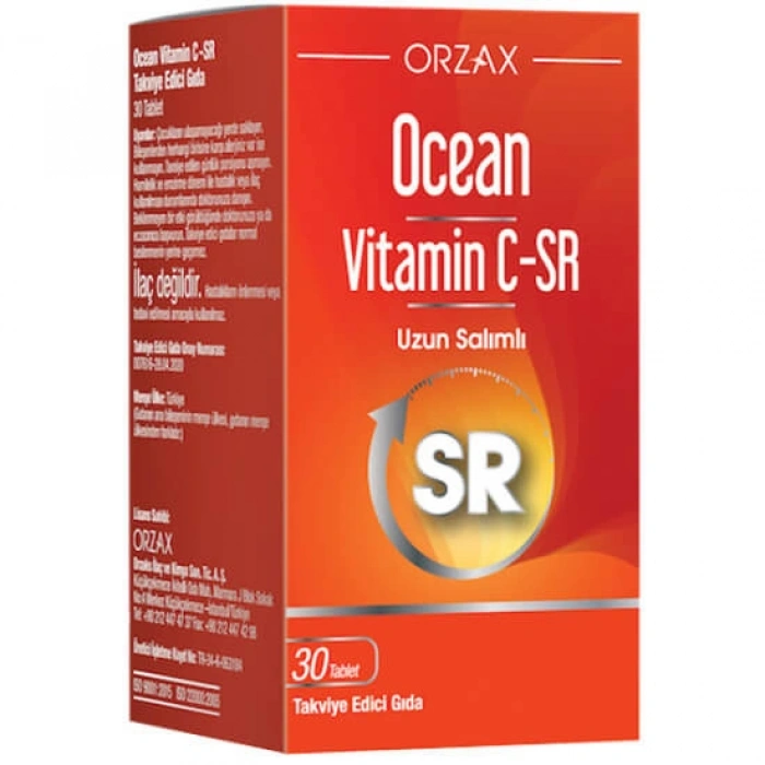 OCEAN VITAMIN C-SR TAKVIYE EDICI GIDA 30 tablet