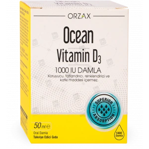 OCEAN VITAMIN D3 DAMLA 1000 IU 50 ml şişe