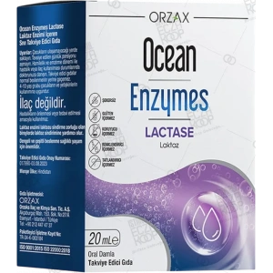 OCEAN ENZYMES LACTASE DAMLA TAKVIYE EDICI GIDA 20 ml şişe