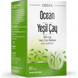 OCEAN YESIL CAY EKSTRESI ICEREN TAKVIYE EDICI GIDA 500 mg 60 kapsül