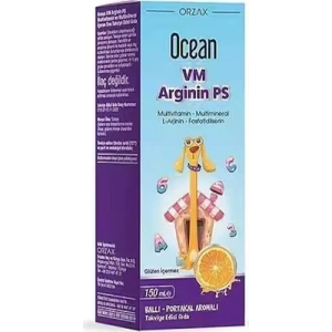 OCEAN VM ARGININ PS BALLI-PORTAKAL AROMALI TAKVIYE EDICI SURUP 150 ml şişe