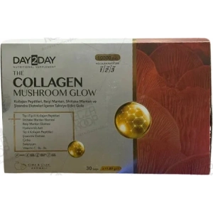 DAY2DAY THE COLLAGEN MUSHROOM GLOW TAKVIYE EDICI GIDA 30 saşe