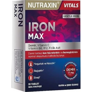 NUTRAXIN IRON MAX TABLET 17 mg 30 tablet