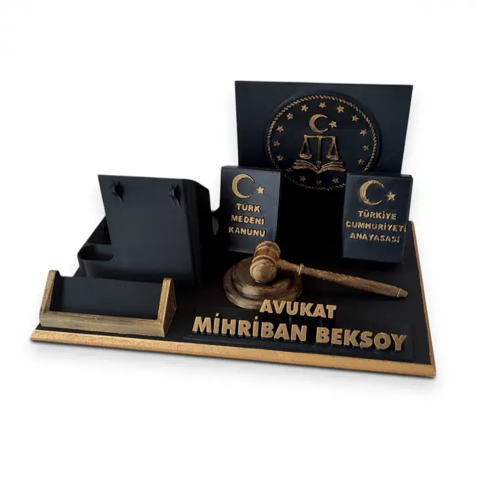 Avukat Masa İsimliği – Kişiye Özel Avukat Ofis Hediyesi