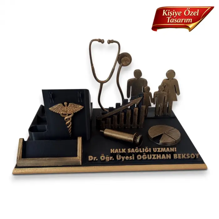 Halk Sağlığı Uzmanı Masa İsimliği – Kişiye Özel Doktor Ofis Hediyesi