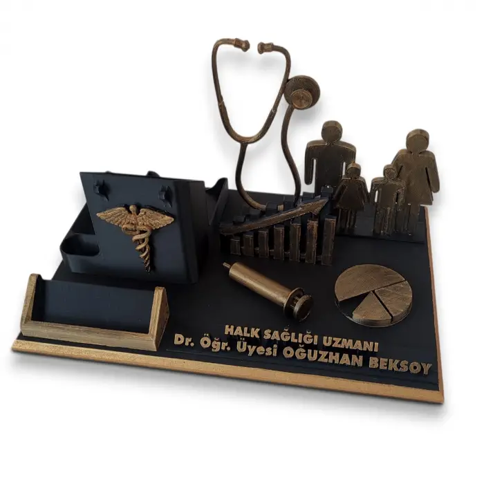 Halk Sağlığı Uzmanı Masa İsimliği – Kişiye Özel Doktor Ofis Hediyesi