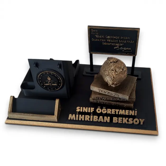 Öğretmen / Müdür Yardımcısı Masa İsimliği – Kişiye Özel Ofis Hediyesi