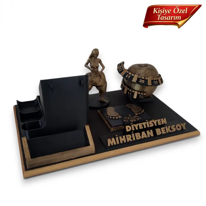 Diyetisyen Masa İsimliği – Kişiye Özel Diyetisyen Ofis Hediyesi