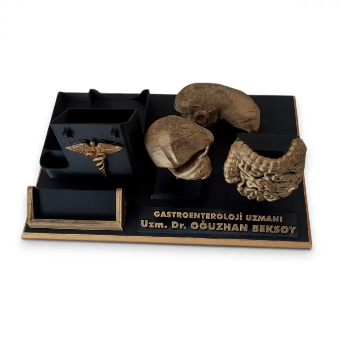 Gastroenteroloji Doktoru Masa İsimliği – Kişiye Özel Doktor Ofis Hediyesi