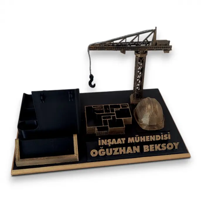İnşaat Mühendisi Masa İsimliği – Kişiye Özel Mühendis Ofis Hediyesi