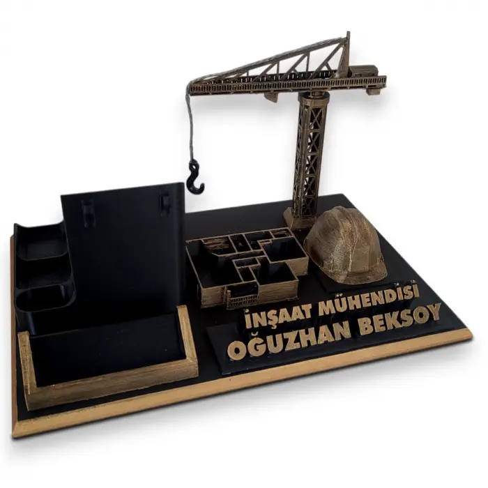 İnşaat Mühendisi Masa İsimliği – Kişiye Özel Mühendis Ofis Hediyesi