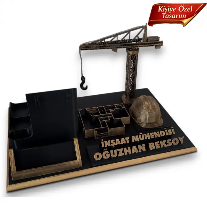 İnşaat Mühendisi Masa İsimliği – Kişiye Özel Mühendis Ofis Hediyesi