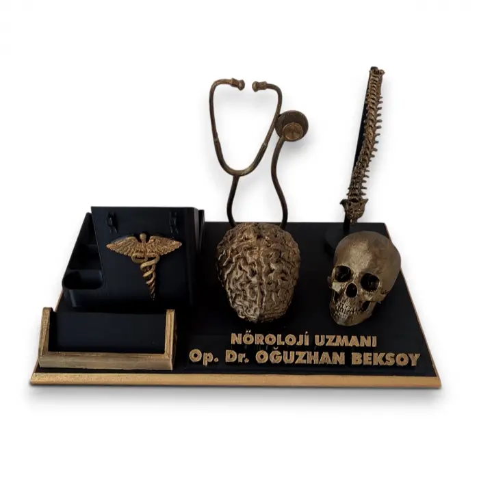 Nöroloji Uzmanı Masa İsimliği – Kişiye Özel Doktor Ofis Hediyesi
