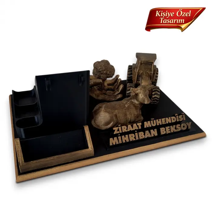 Ziraat Mühendisi Masa İsimliği – Kişiye Özel Mühendis Ofis Hediyesi