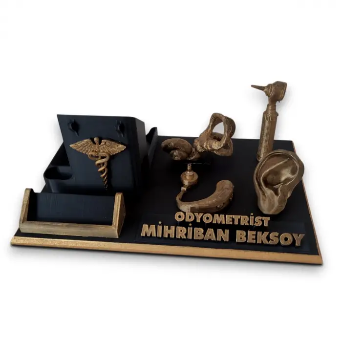 Odyolog Masa İsimliği – Kişiye Özel Odyolog Ofis Hediyesi