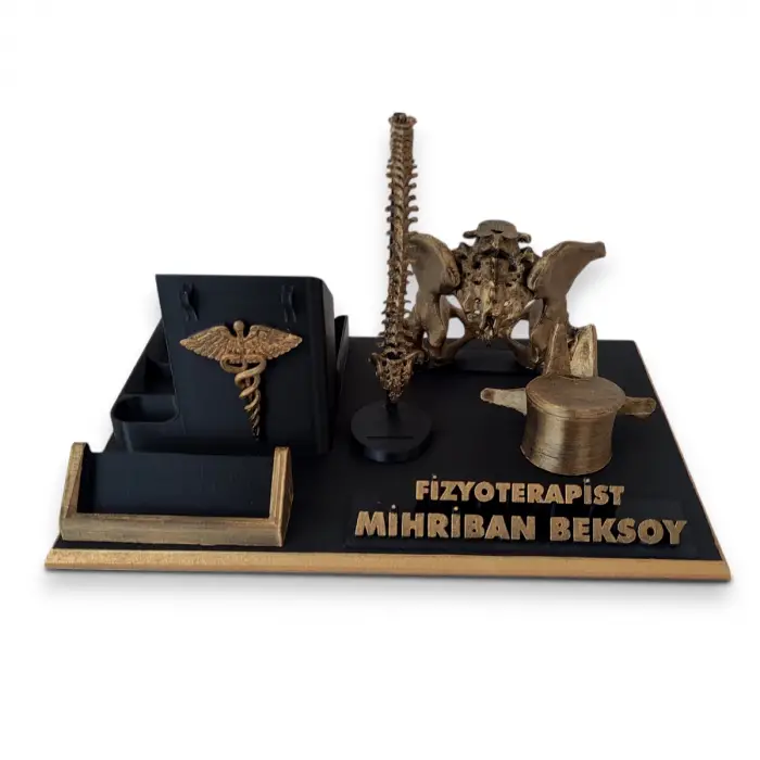 Fizyoterapist Masa İsimliği – Kişiye Özel Fizik Tedavi Uzmanı Ofis Hediyesi