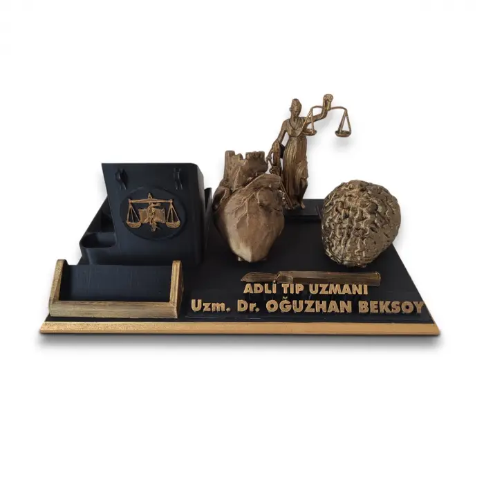 Adli Tıp Uzmanı Masa İsimliği – Kişiye Özel Doktor Ofis Hediyesi
