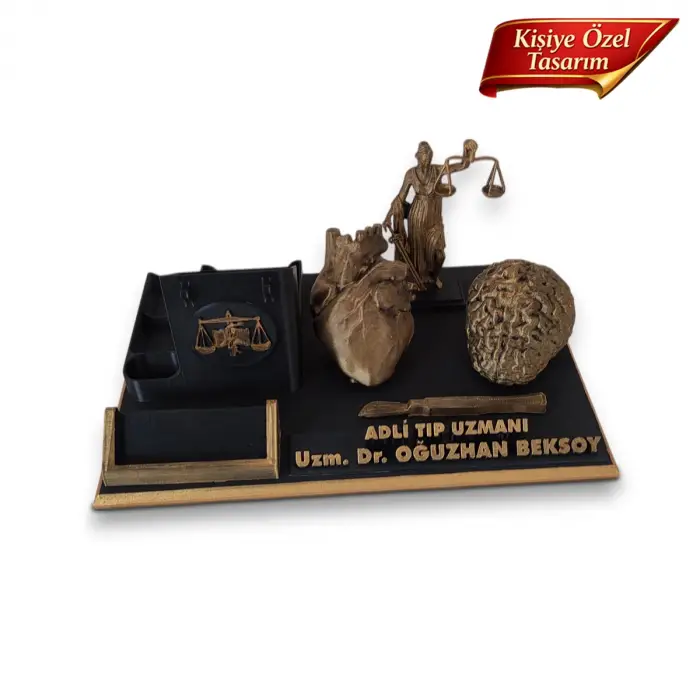 Adli Tıp Uzmanı Masa İsimliği – Kişiye Özel Doktor Ofis Hediyesi