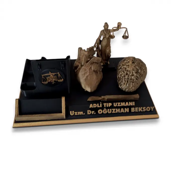 Adli Tıp Uzmanı Masa İsimliği – Kişiye Özel Doktor Ofis Hediyesi