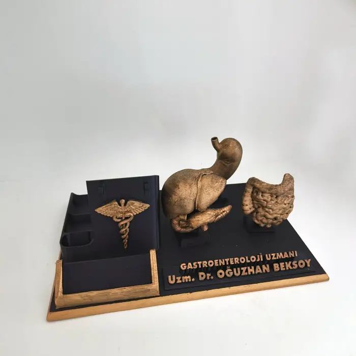 Kişiye Özel Gastroenteroloji Doktoru Masa İsimliği ve Kartvizitlik