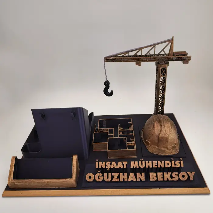 İnşaat Mühendisi Masa İsimliği – Kişiye Özel Mühendis Ofis Hediyesi