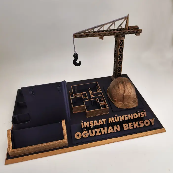 İnşaat Mühendisi Masa İsimliği – Kişiye Özel Mühendis Ofis Hediyesi