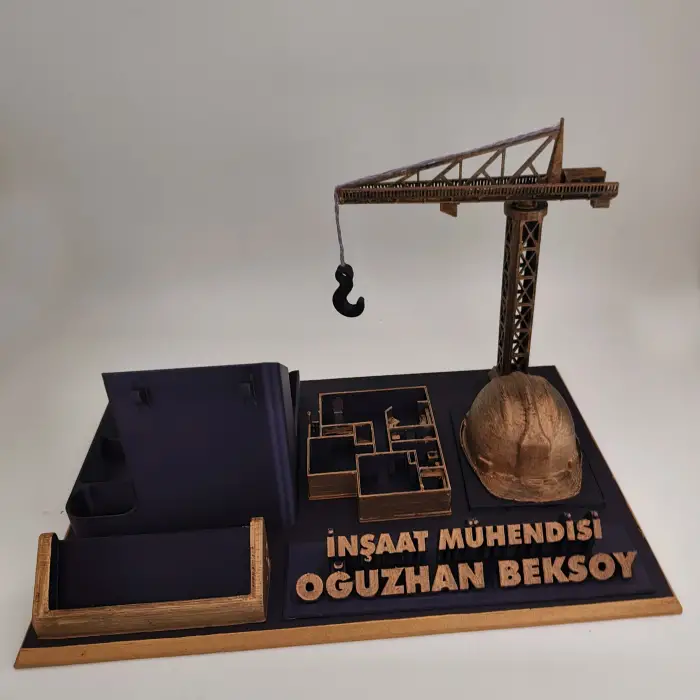İnşaat Mühendisi Masa İsimliği – Kişiye Özel Mühendis Ofis Hediyesi