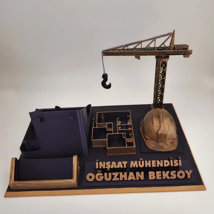 İnşaat Mühendisi Masa İsimliği – Kişiye Özel Mühendis Ofis Hediyesi