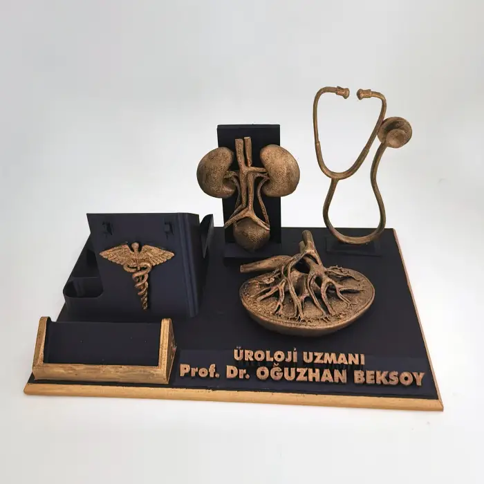 Kişiye Özel Üroloji Doktoru Masa İsimliği ve Kartvizitlik