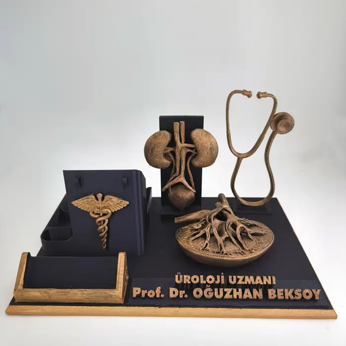 Kişiye Özel Üroloji Doktoru Masa İsimliği ve Kartvizitlik