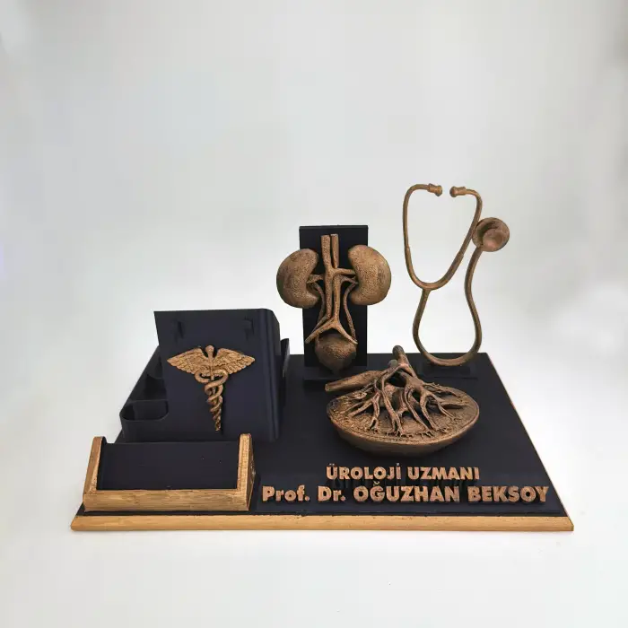 Kişiye Özel Üroloji Doktoru Masa İsimliği ve Kartvizitlik