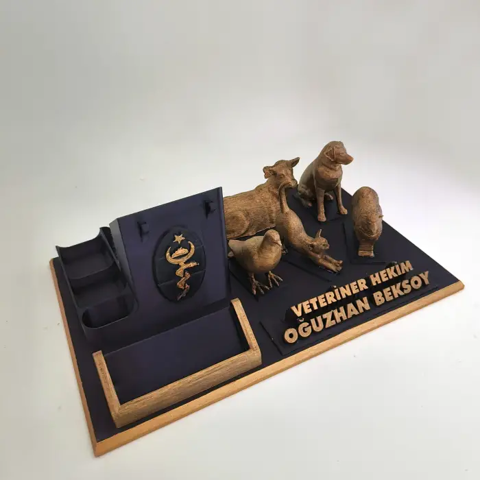 Veteriner Hekim Masa İsimliği – Kişiye Özel Veteriner Ofis Hediyesi