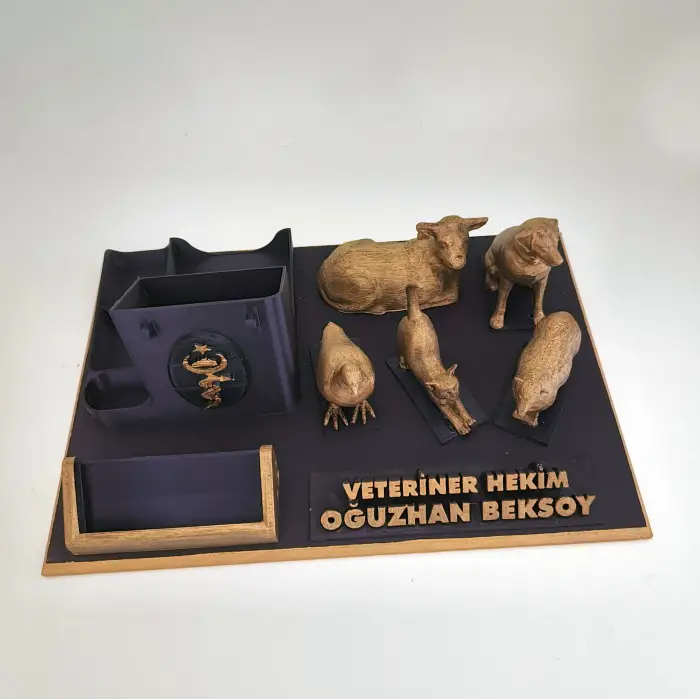 Veteriner Hekim Masa İsimliği – Kişiye Özel Veteriner Ofis Hediyesi