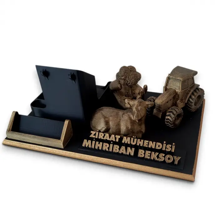 Ziraat Mühendisi Masa İsimliği – Kişiye Özel Mühendis Ofis Hediyesi