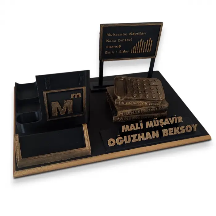 Mali Müşavir Masa İsimliği – Kişiye Özel Muhasebeci Ofis Hediyesi