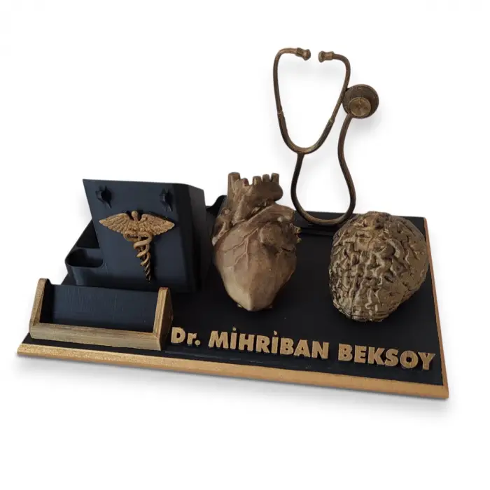 Doktorlara Özel Tasarım Masaüstü İsimlik