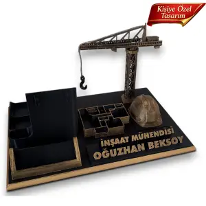 İnşaat Mühendisi Masa İsimliği – Kişiye Özel Mühendis Ofis Hediyesi