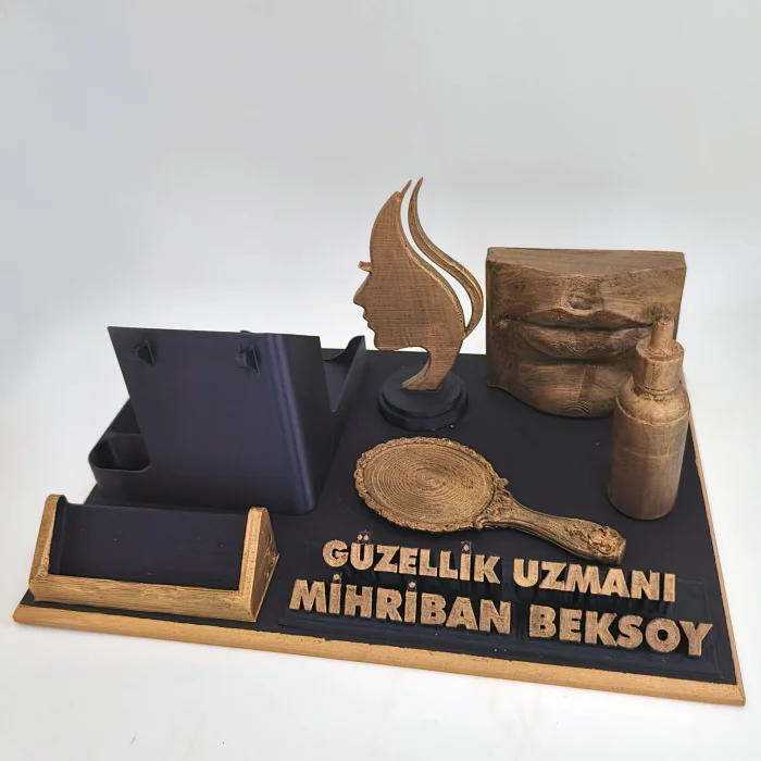 Kişiye Özel Güzellik Uzmanı Masa İsimliği ve Kartvizitlik