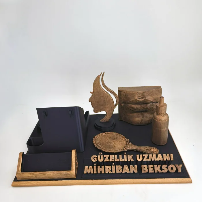 Kişiye Özel Güzellik Uzmanı Masa İsimliği ve Kartvizitlik