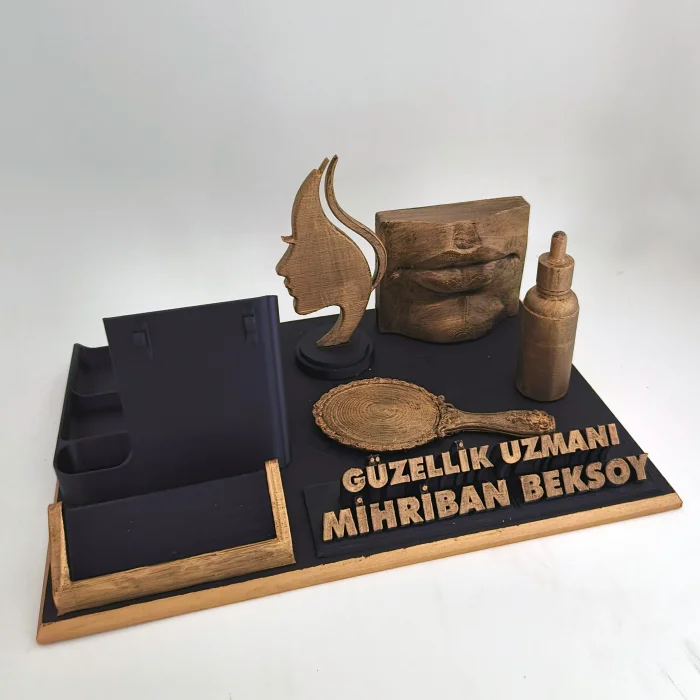 Kişiye Özel Güzellik Uzmanı Masa İsimliği ve Kartvizitlik
